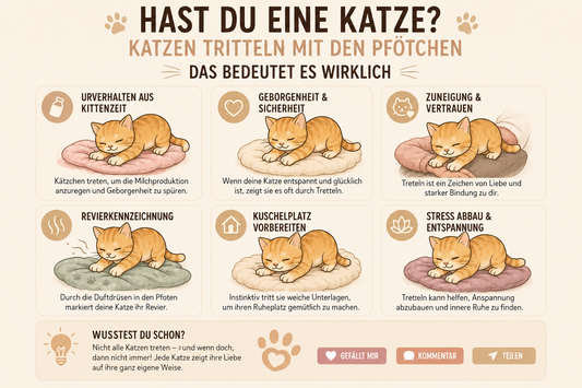 Warum Katzen treteln: Die wahre Bedeutung des Milchtritts