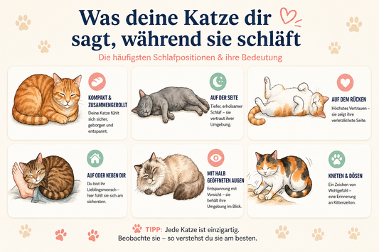Schlafpositionen der Katze: Was sie dir wirklich sagen wollen
