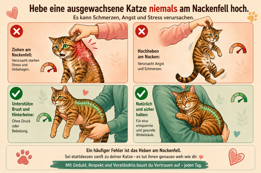 Katze am Nacken hochheben: Warum das tabu ist