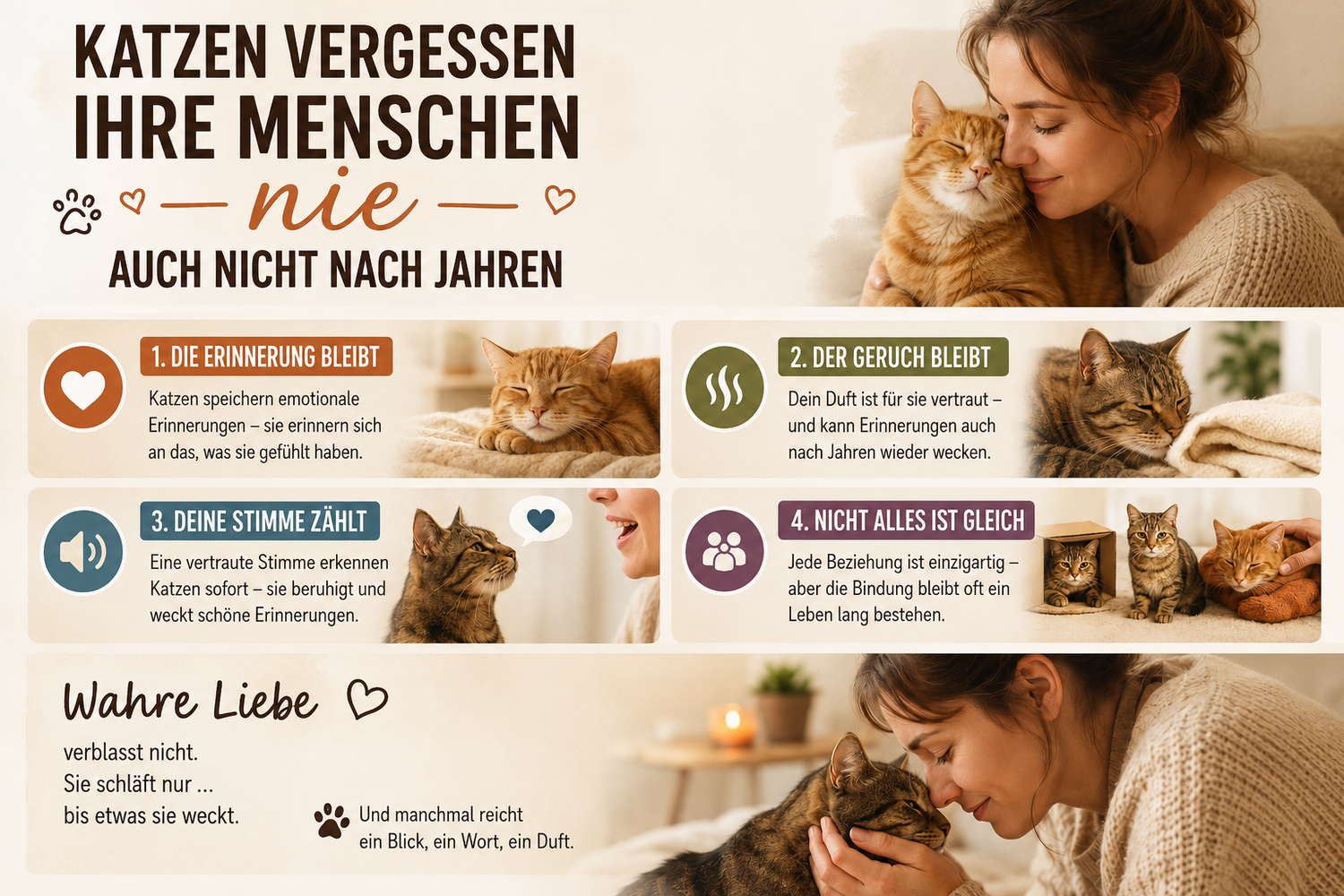 Katzen vergessen ihre Menschen nie – auch nicht nach Jahren