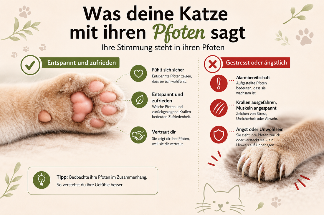 Katzenpfoten: Was sie über die Stimmung verraten