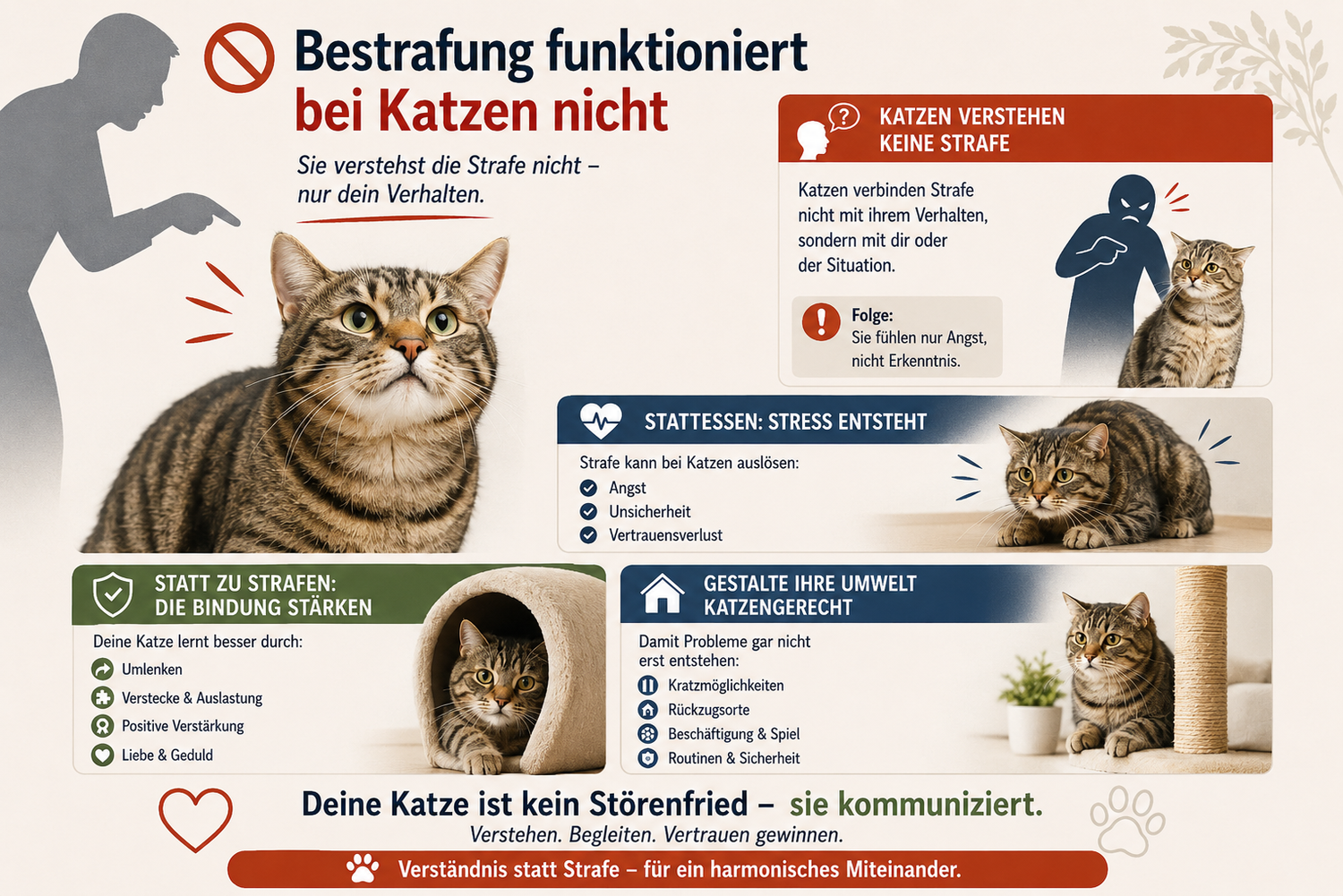 Warum du deine Katze nicht bestrafen solltest