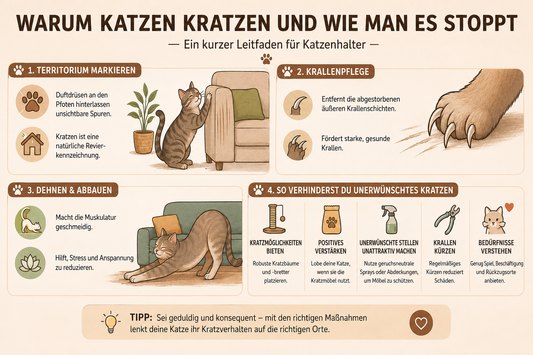 Warum Katzen kratzen und wie du es in die richtigen Bahnen lenkst