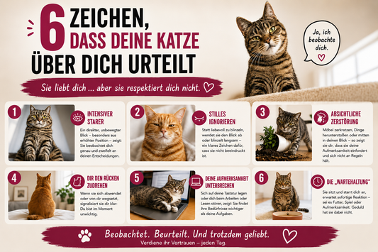 Komisches Katzenverhalten: 6 Dinge, die wirken, als würde deine Katze dich beurteilen