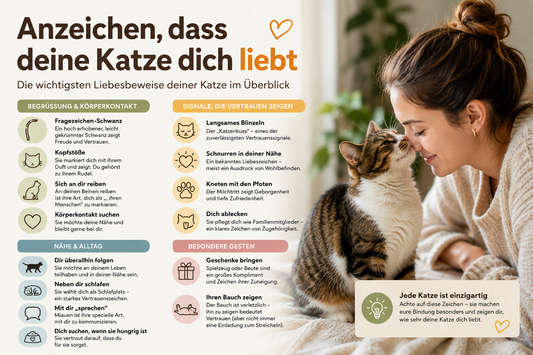 Anzeichen, dass deine Katze dich liebt: Der komplette Überblick