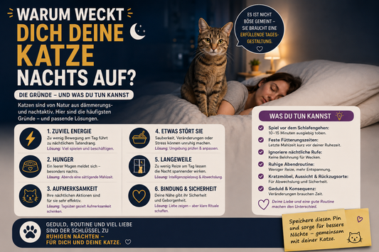 Warum weckt dich deine Katze nachts auf?
