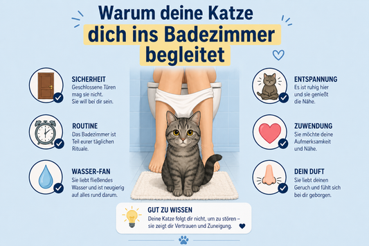 Warum deine Katze dich ins Badezimmer begleitet