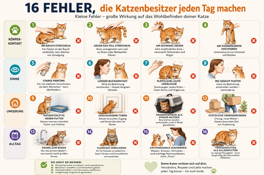 16 Fehler, die Katzenhalter im Alltag oft unbewusst machen