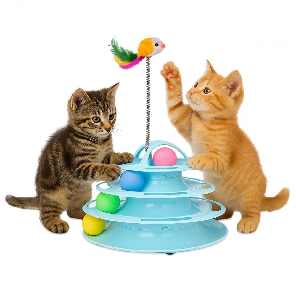 Catplay Interaktives Kugelbahn-Spielzeug für Katzen
